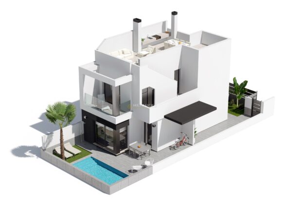 For sale villa in Santiago de la Ribera.