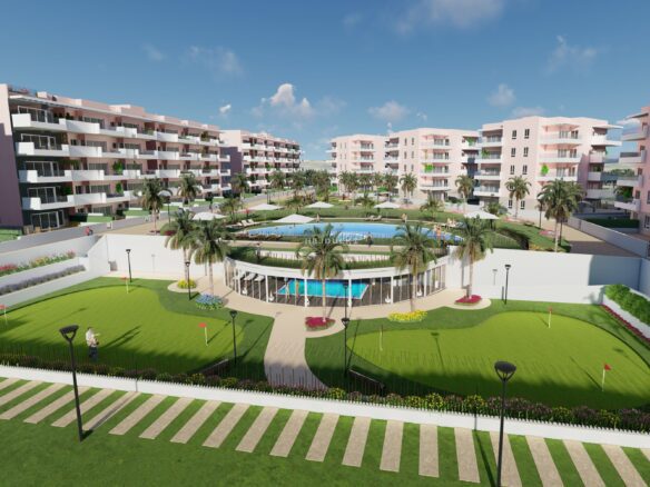 For sale a new apartment project in El Raso