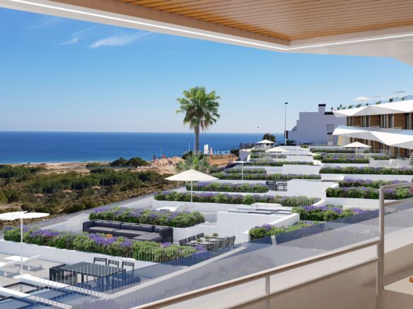 For sale last new apartments with sea view.