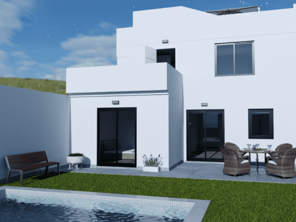 For sale new villas in Los Belones, Murcia.