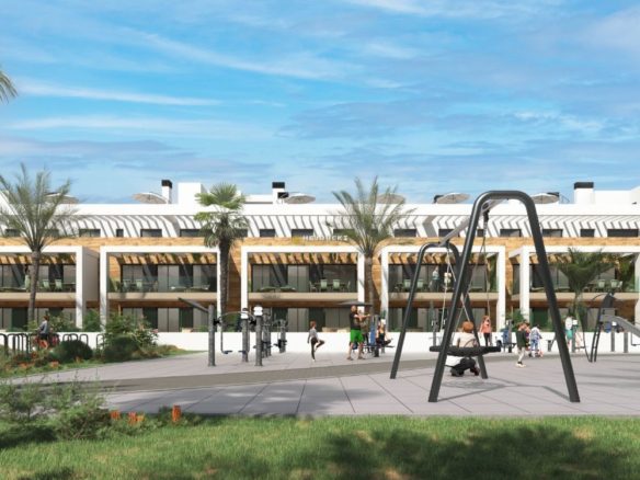 For sale new apartments and villas in Los Alcazares.