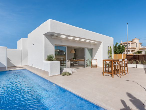 Beautiful Ibiza style villas for sale in Dolores.