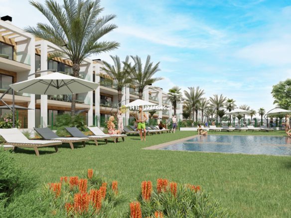 New apartments for sale right next to the golf course in Los Alcazares.