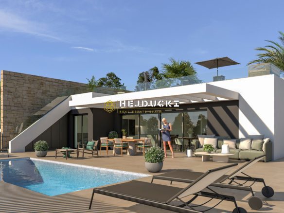 Beautiful, modern villas with pools for sale in Alicante.